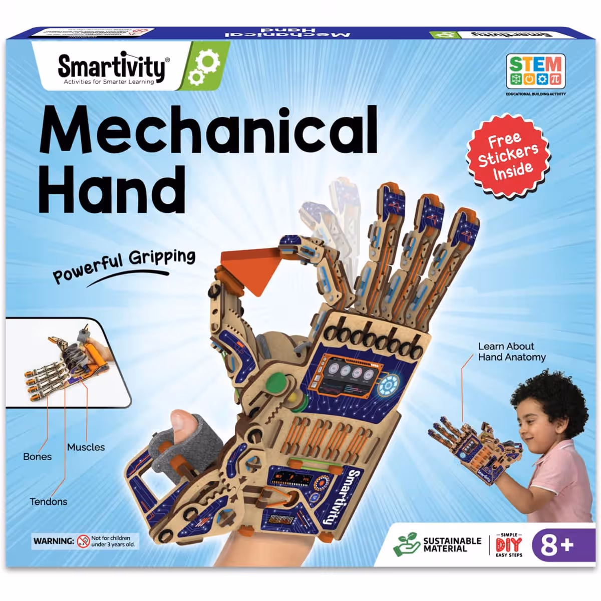 Smartivity Robotic Mechanical Hand Toy Unisex, 8-10 Years
