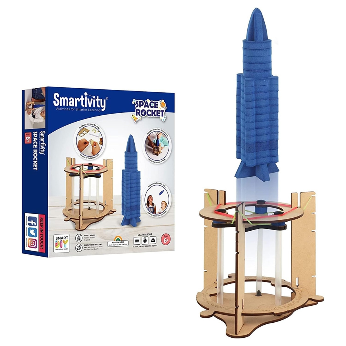 Smartivity Space Rocket Educational Toy Unisex, 5-7 Years