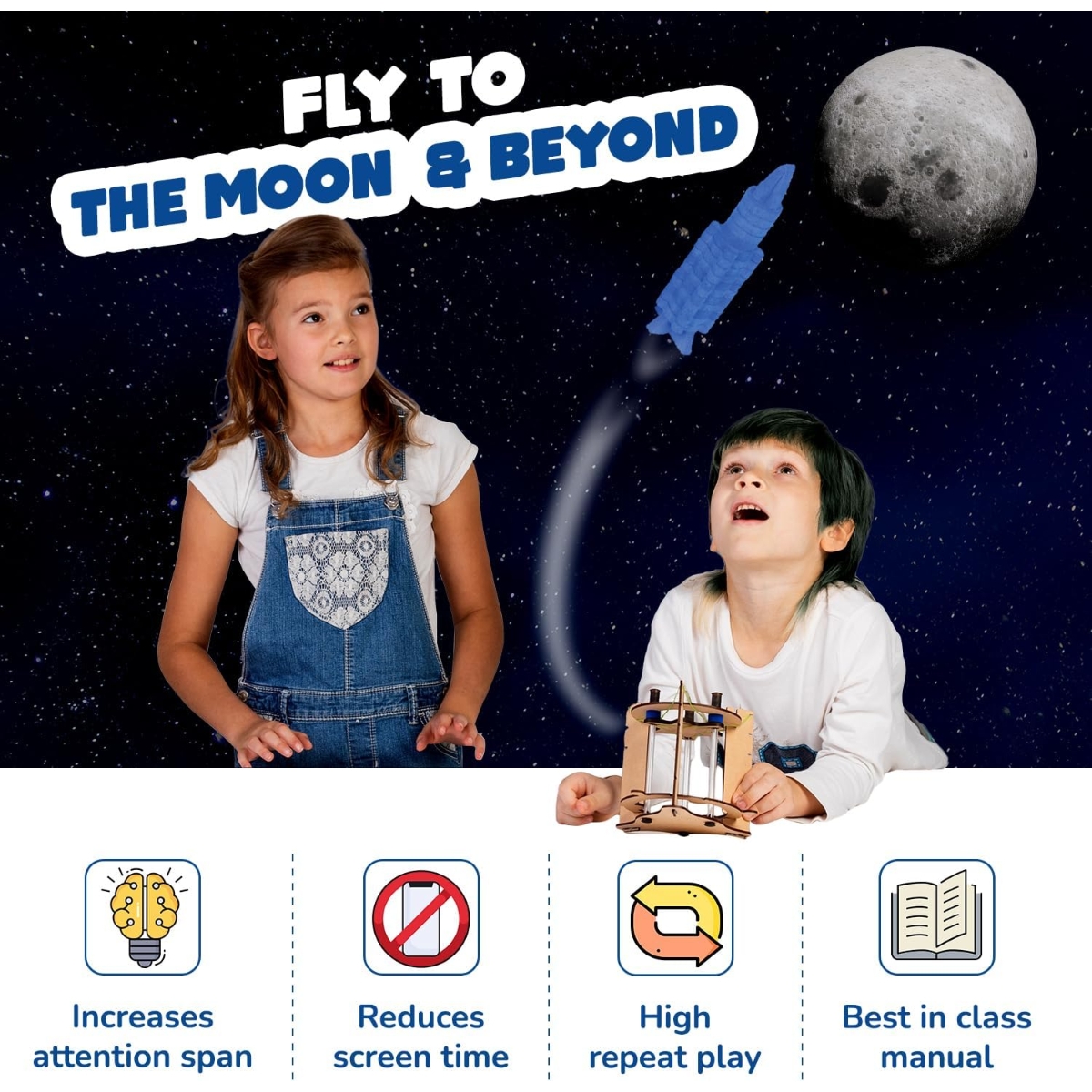 Smartivity Space Rocket Educational Toy Unisex, 5-7 Years