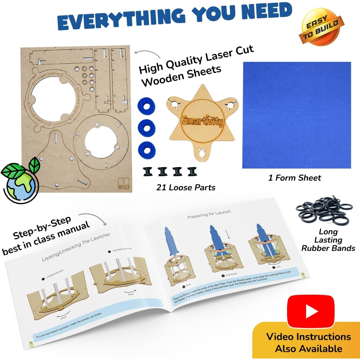 Smartivity Space Rocket Educational Toy Unisex, 5-7 Years