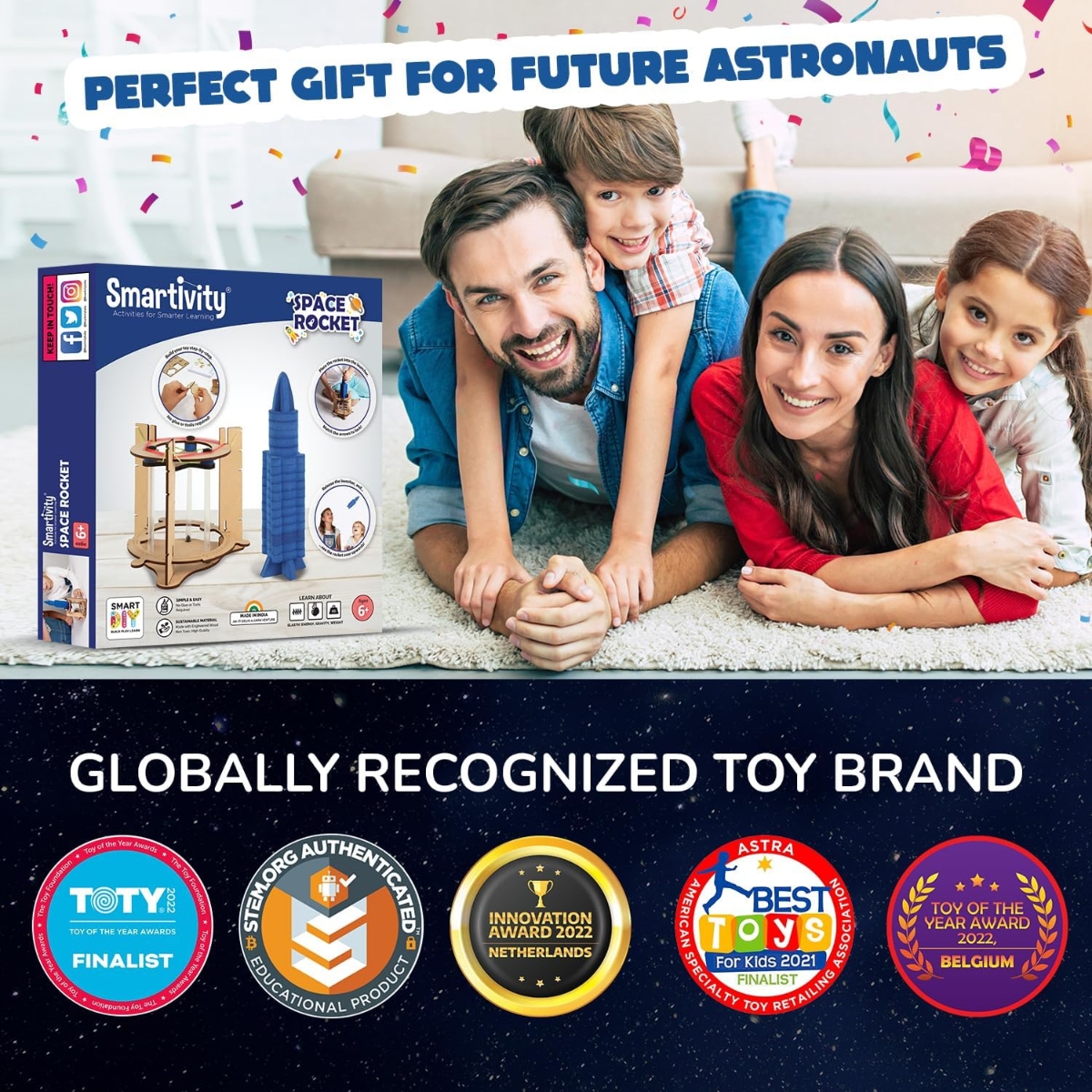 Smartivity Space Rocket Educational Toy Unisex, 5-7 Years