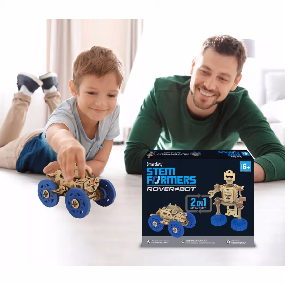 Smartivity Stem Formers 2 in 1 Rover Bot Toy Unisex, 5-7 Years