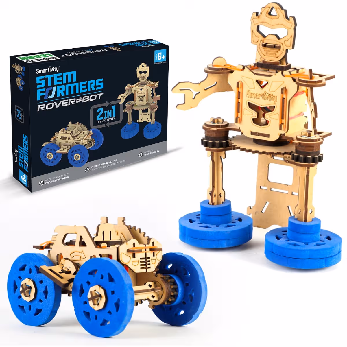 Smartivity Stem Formers 2 in 1 Rover Bot Toy Unisex, 5-7 Years