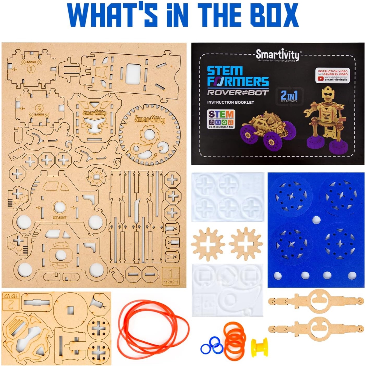 Smartivity Stem Formers 2 in 1 Rover Bot Toy Unisex, 5-7 Years