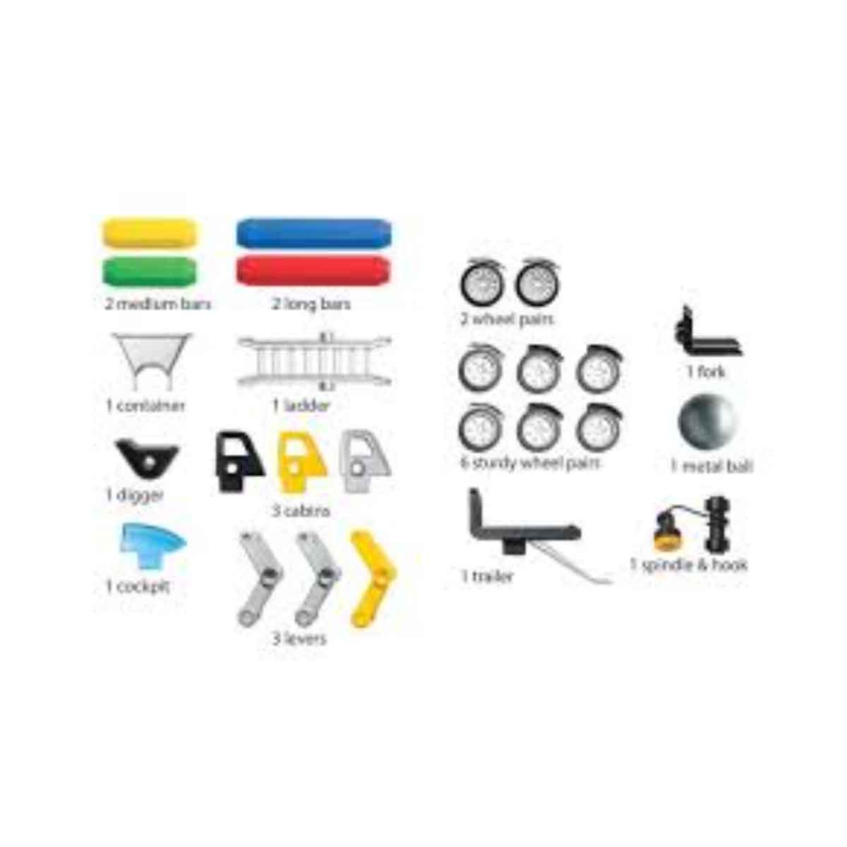 سمارت ماكس مجموعة بناء مغناطيسية مركبات القوة الممزوجة للجنسين 3 - 4 سنوات