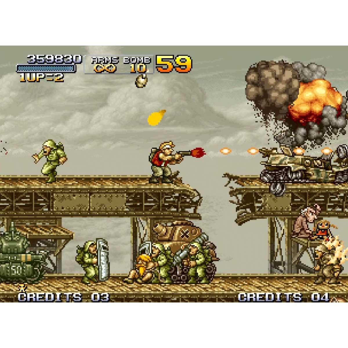 SNK Playmore Metal Slug Video Game for Neo Geo AES+