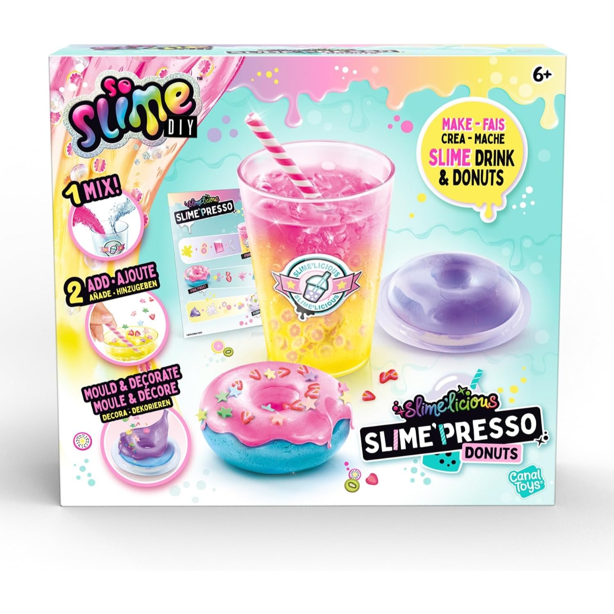So Slime DIY Slime’Presso Donuts Playset Unisex, 5-7 Years