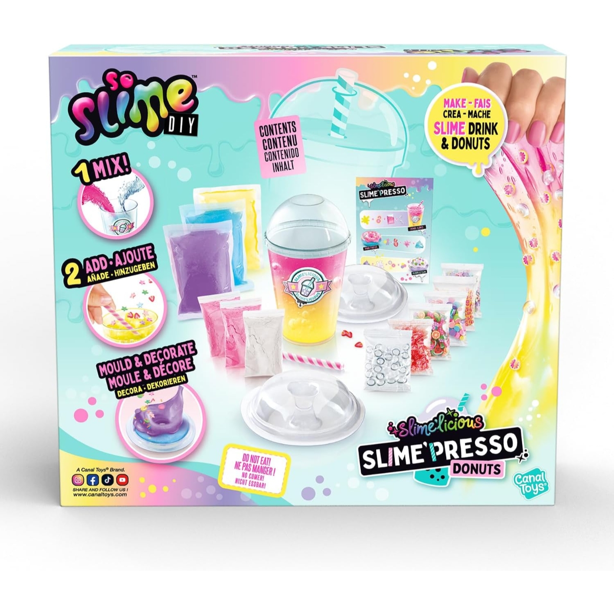 So Slime DIY Slime’Presso Donuts Playset Unisex, 5-7 Years
