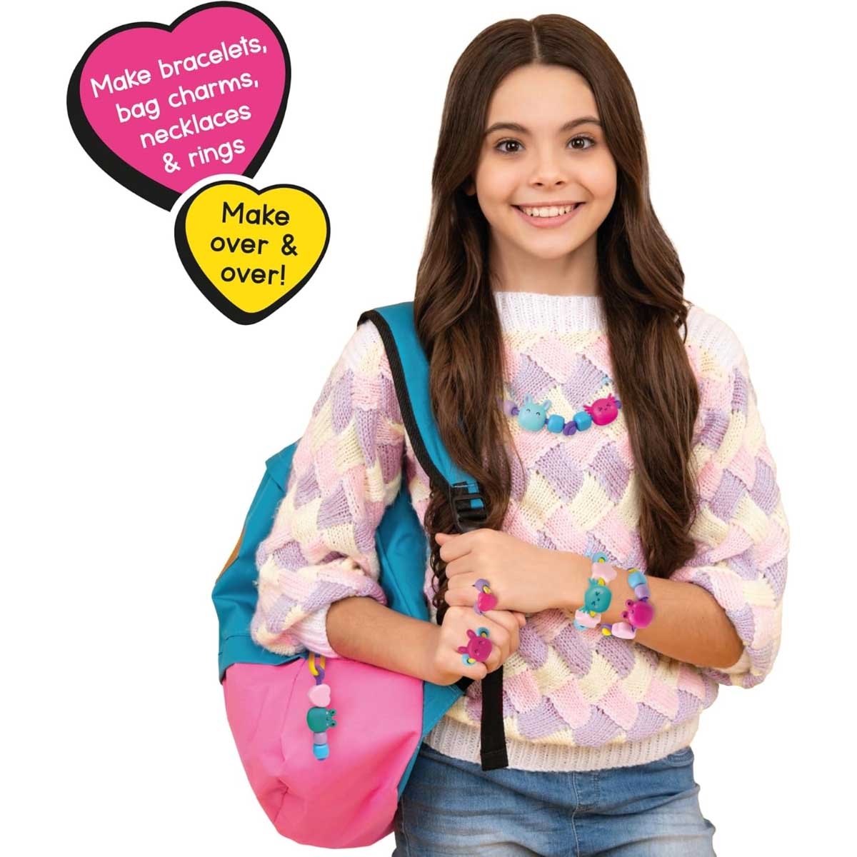 مجموعة صنع المجوهرات "سو سكويشي ستايل" للبنات، من 5 إلى 7 سنوات