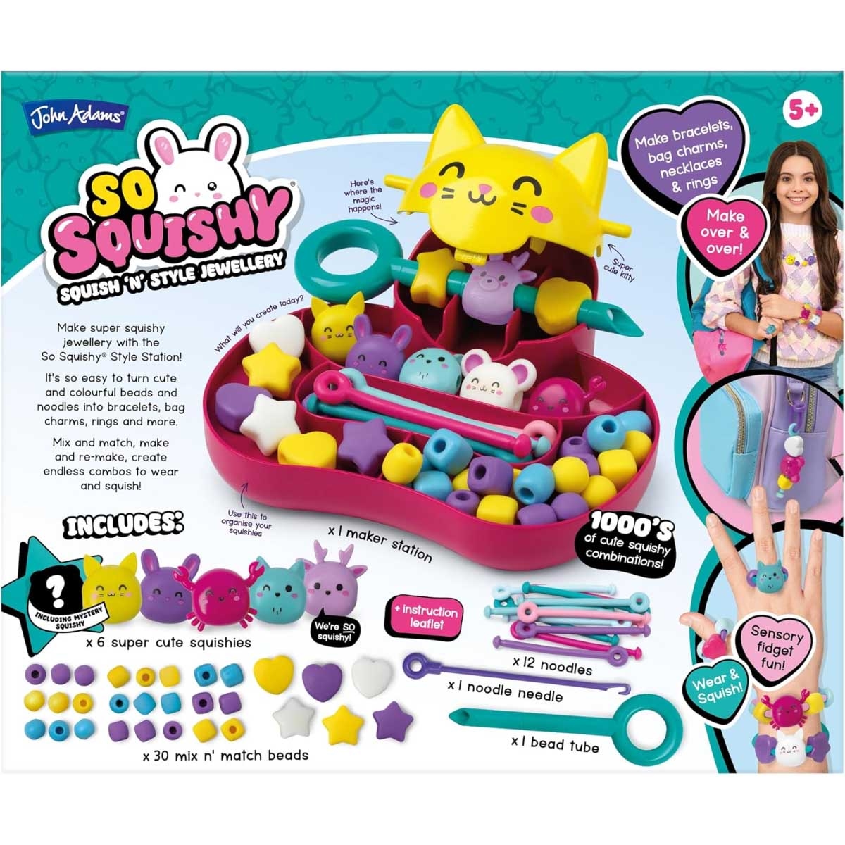 مجموعة صنع المجوهرات "سو سكويشي ستايل ستيشن" للبنات، من 5 إلى 7 سنوات
