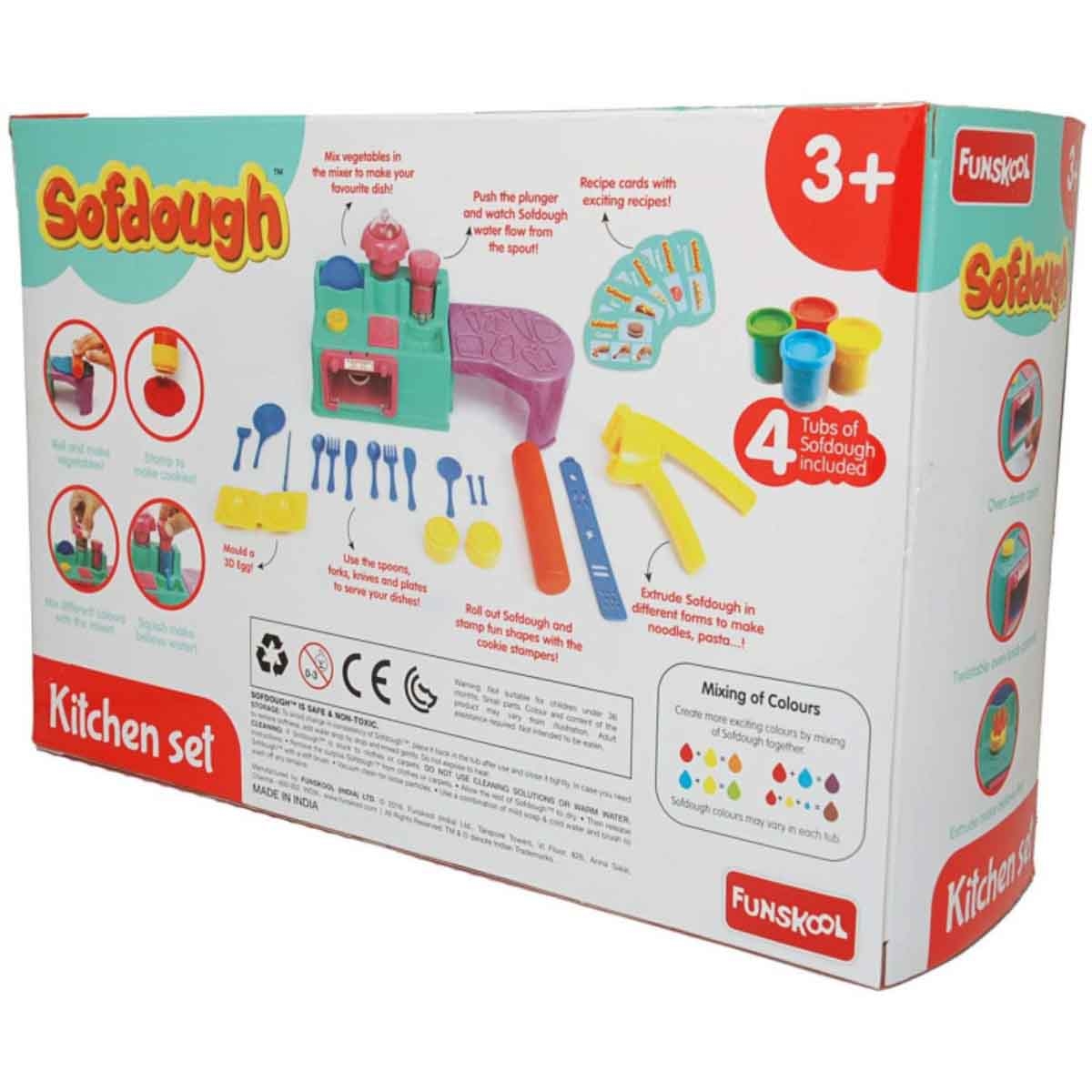 سوف دو مجموعة عجين المطبخ للأولاد والبنات عمر 3-4 سنوات