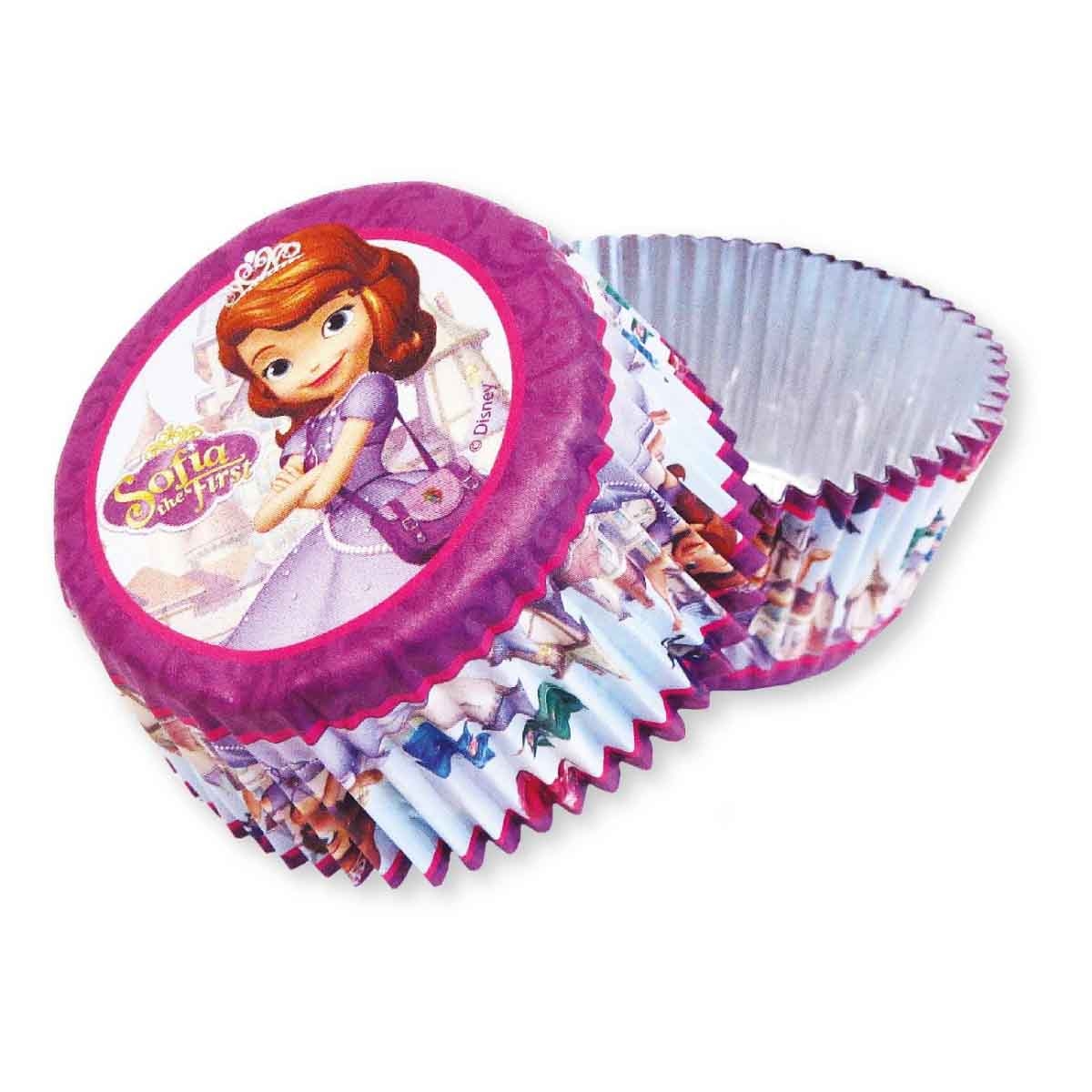 Disney Sofia The First 24-Piece Foil Cake Cases Set