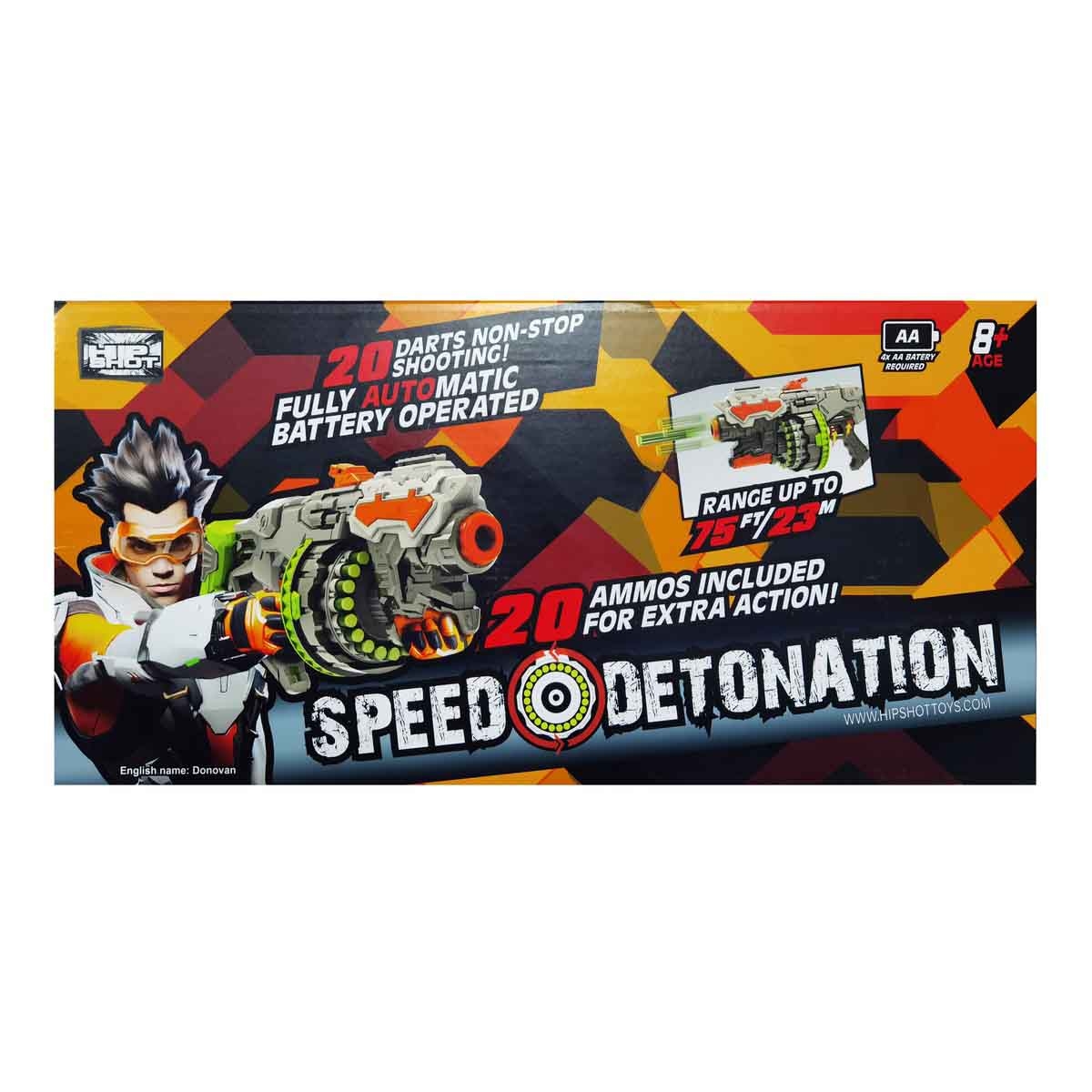 هيب شوت لعبة قاذف إسفنجي موديل FJ8034 للجنسين، عمر 8-10 سنوات