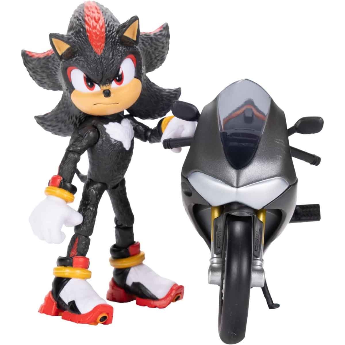 Sonic 3 Movie 5" Action Figure & Motorcycle Playset Unisex, 3-4 Years