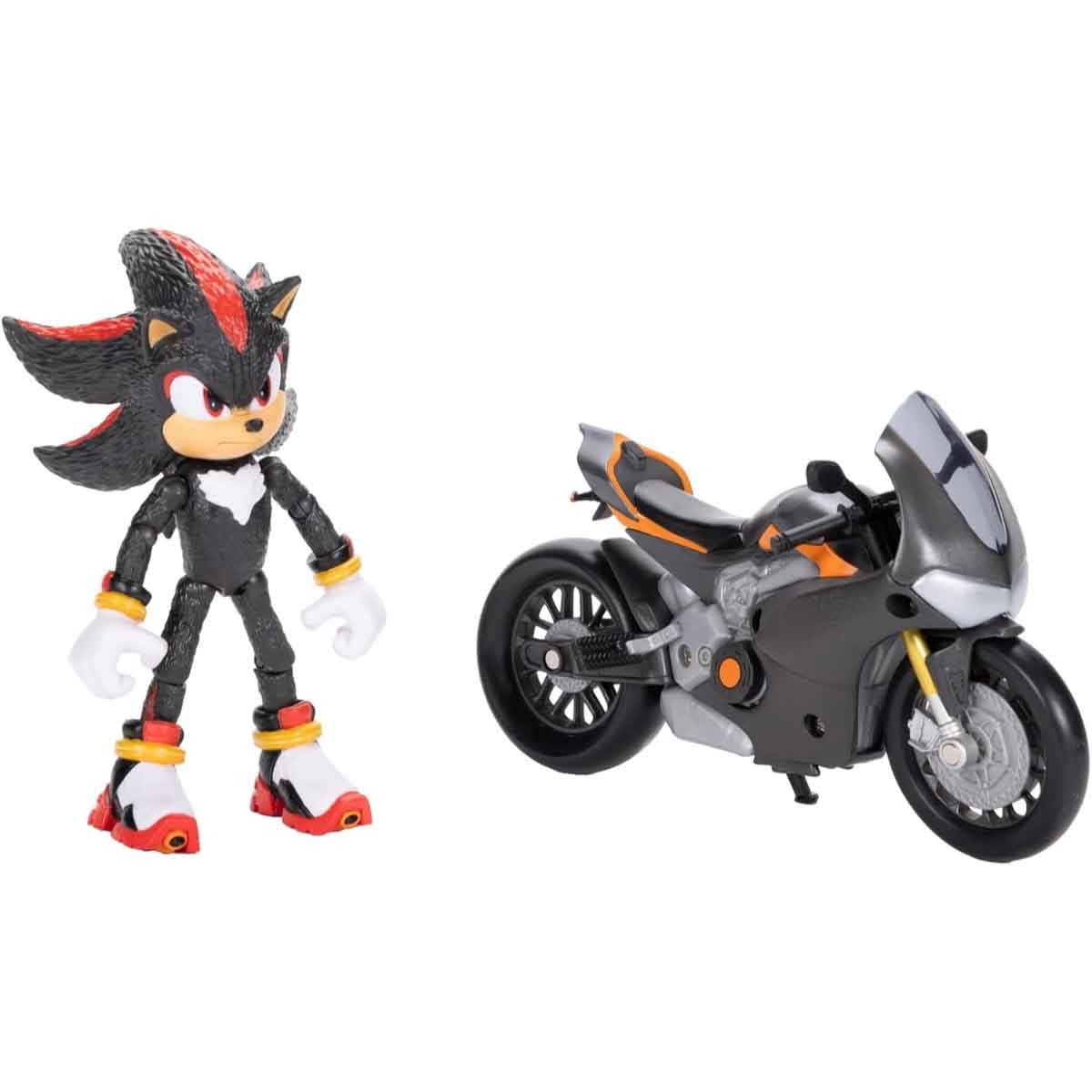 Sonic 3 Movie 5" Action Figure & Motorcycle Playset Unisex, 3-4 Years