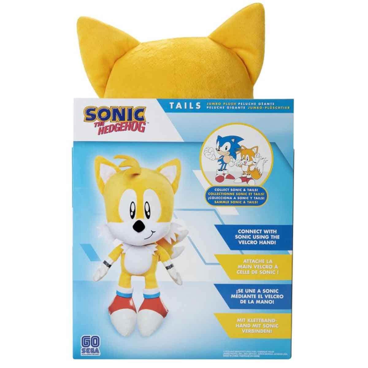 Sonic 20" Jumbo Tails Plush Toy Unisex, 3-4 Years