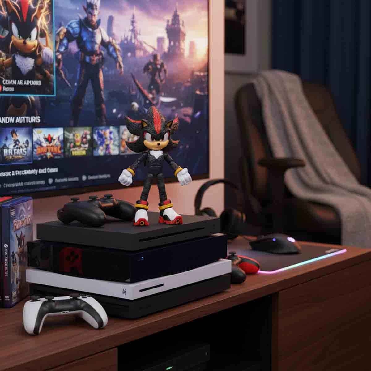 Sonic 3 5" Movie Shadow Action Figure Unisex, 3-4 Years