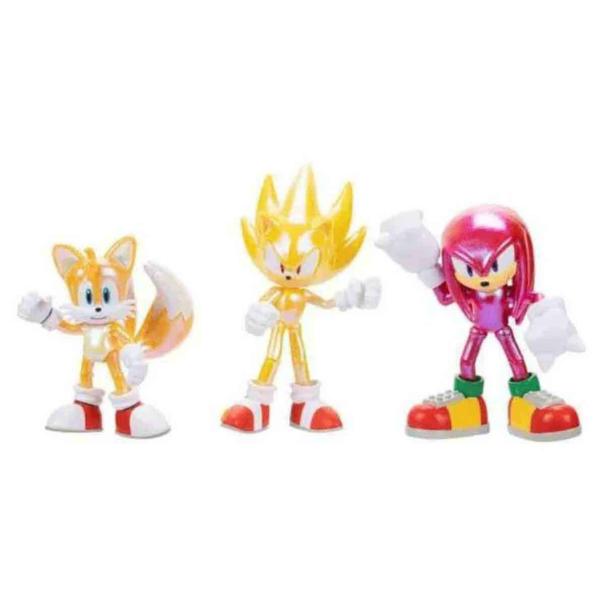 Sonic 3-Piece Hedgehog-4 Classic Collection Action Figure Set Unisex, 3-4 Years