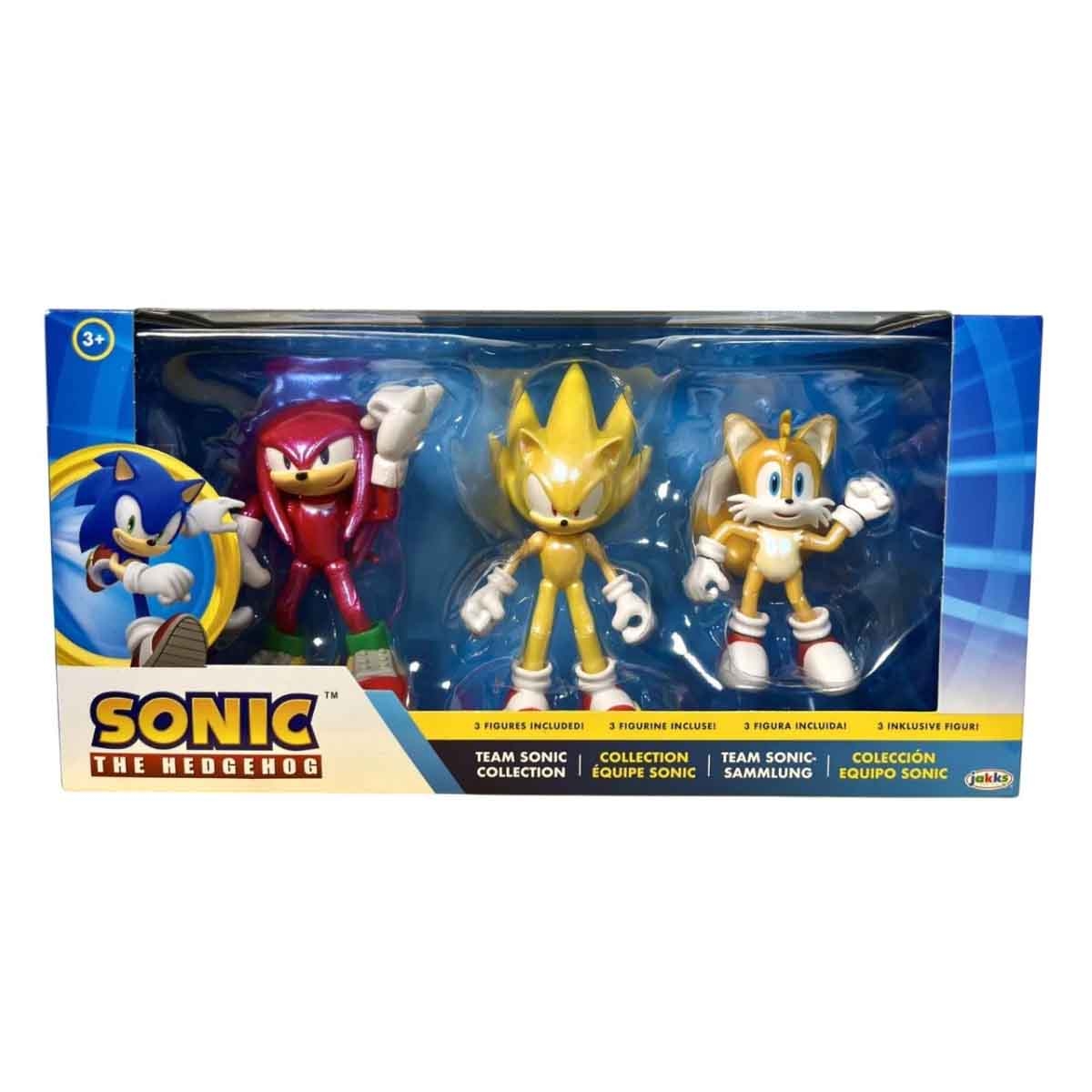 Sonic 3-Piece Hedgehog-4 Classic Collection Action Figure Set Unisex, 3-4 Years