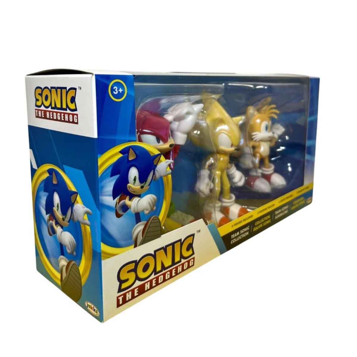 Sonic 3-Piece Hedgehog-4 Classic Collection Action Figure Set Unisex, 3-4 Years