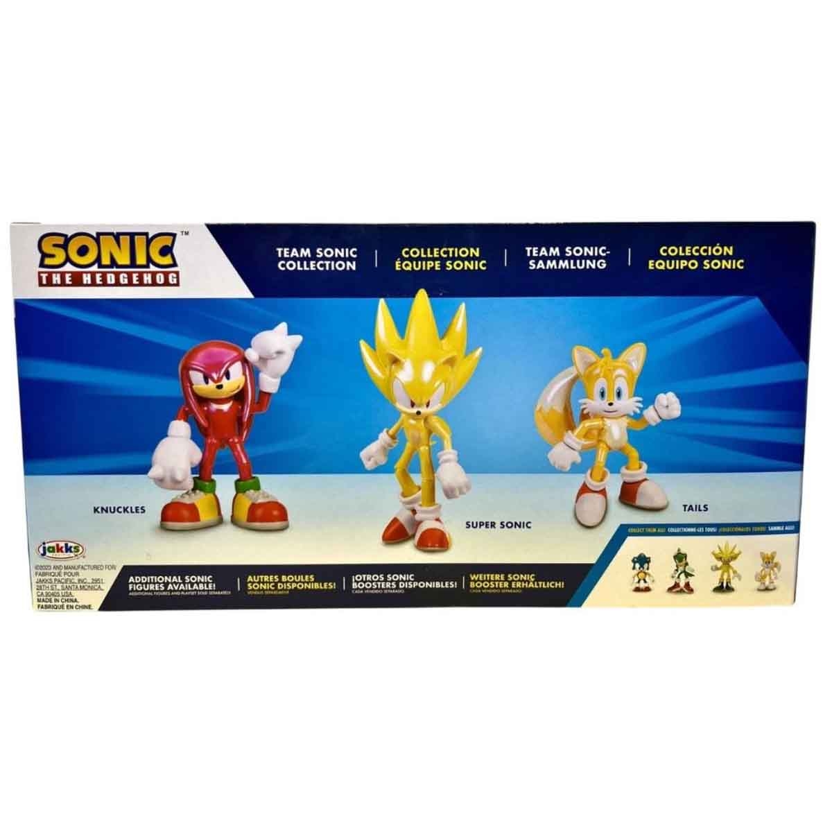 Sonic 3-Piece Hedgehog-4 Classic Collection Action Figure Set Unisex, 3-4 Years