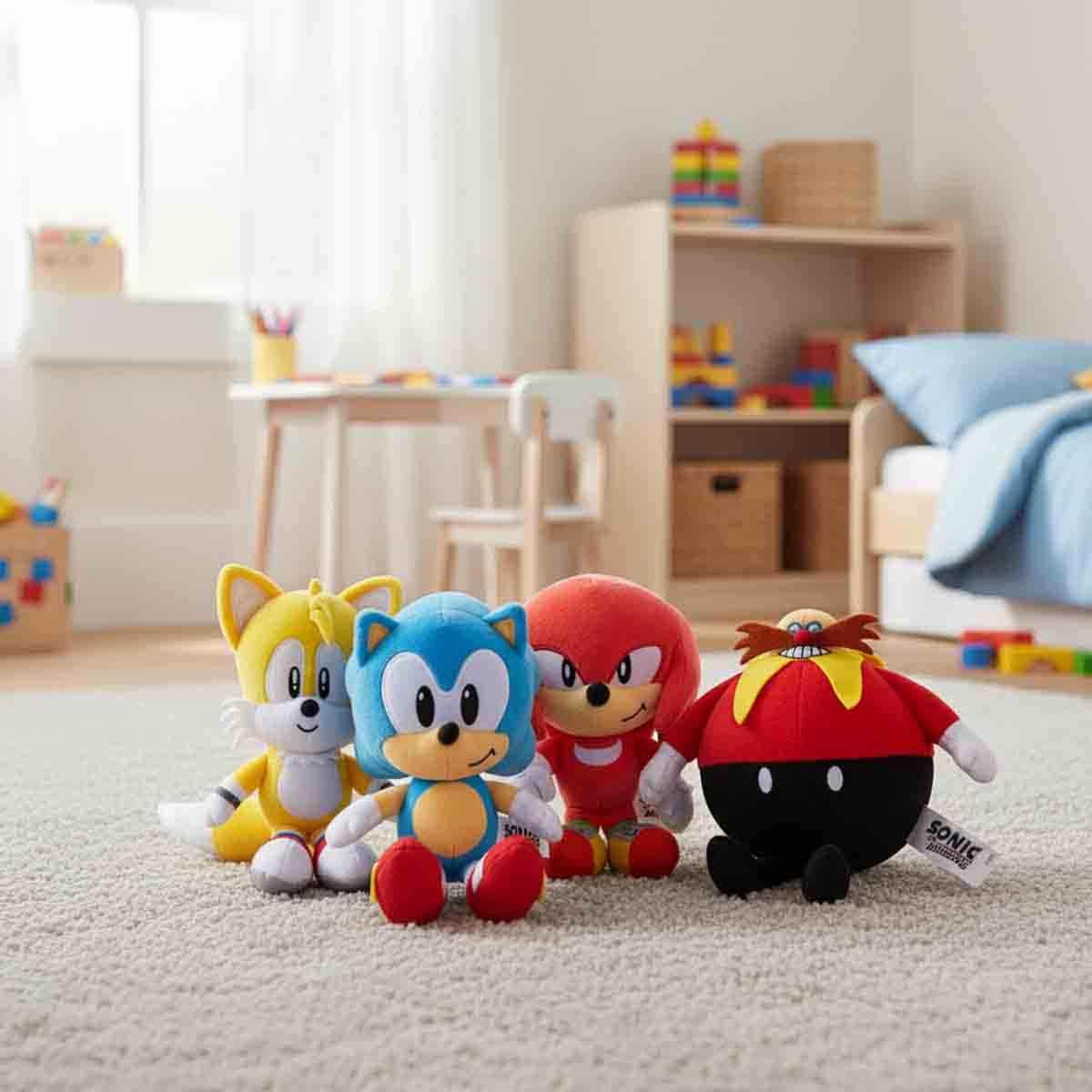Sonic 9" Basic Assorted Plush Toy Unisex, 3-4 Years