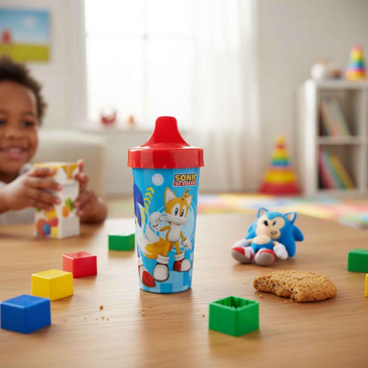 Sonic the Hedgehog Reusable Easy Tumbler with Straw