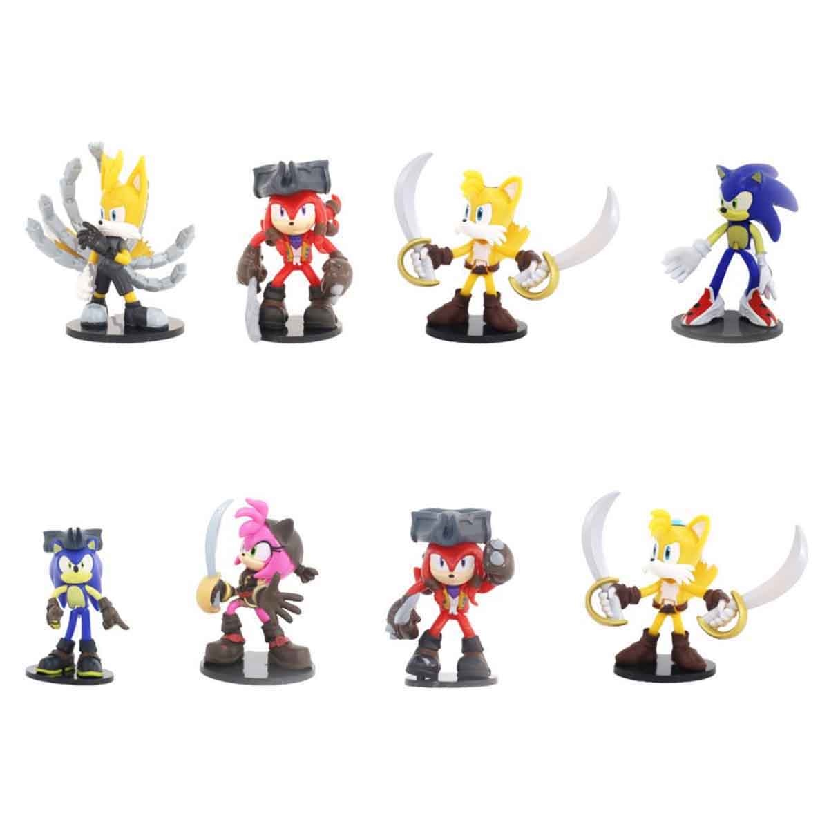 Sonic 3" 4-Piece Asorted Action Figure Set Unisex, 3-4 Years