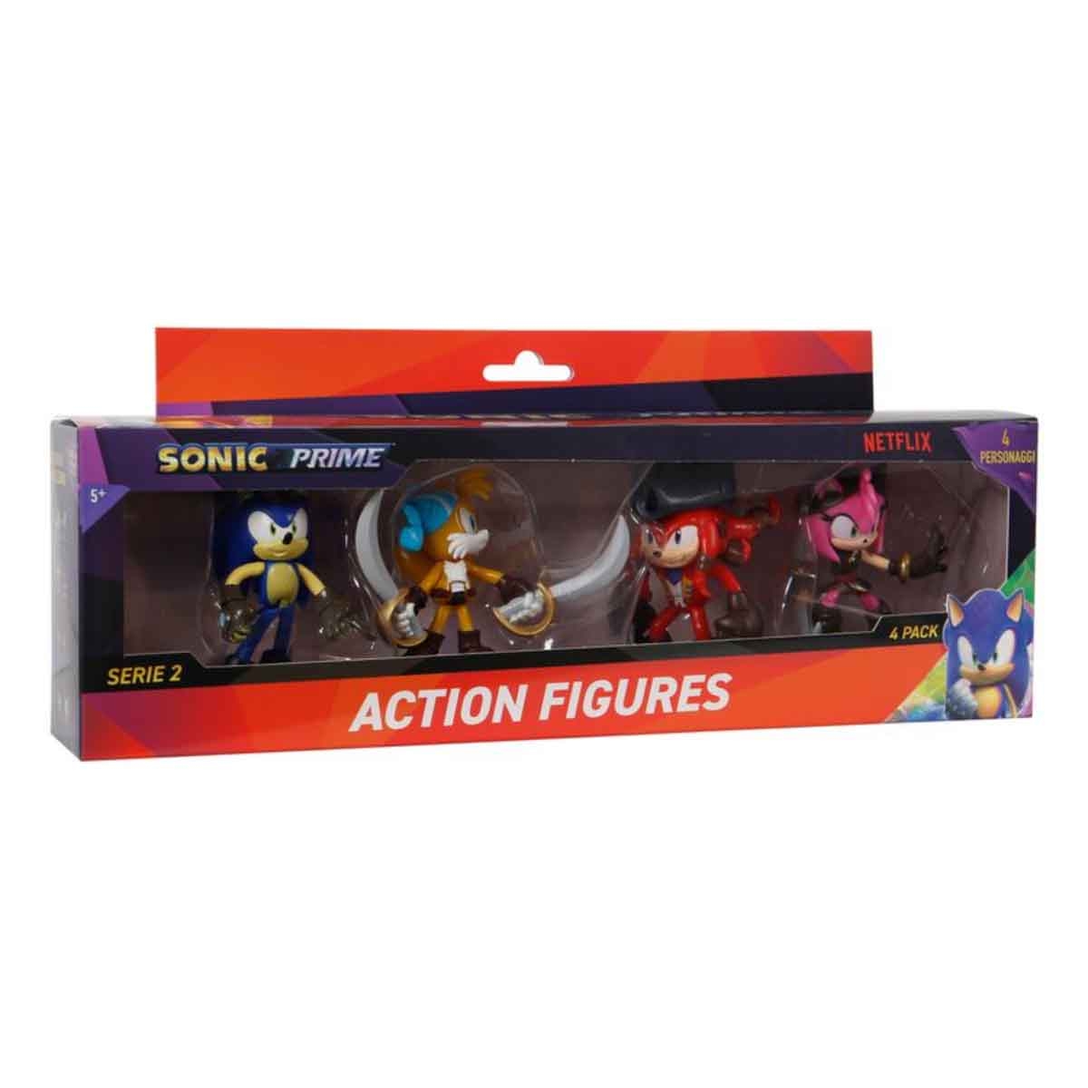 Sonic 3" 4-Piece Asorted Action Figure Set Unisex, 3-4 Years