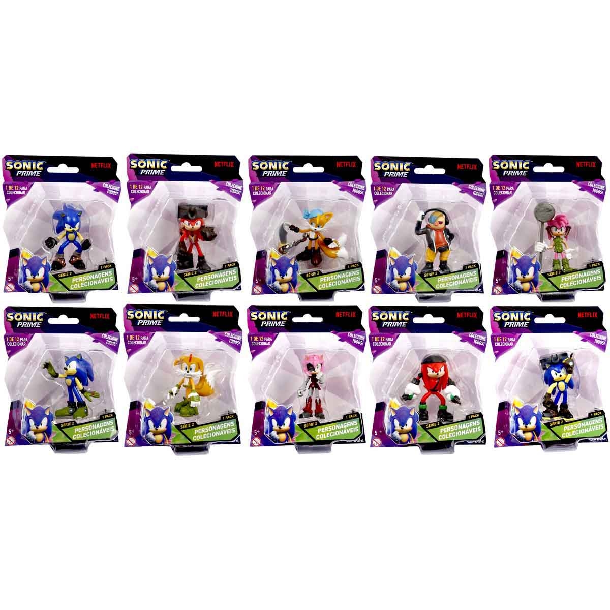 Sonic Prime 2" Series-2 Assorted Action Figure Unisex, 3-4 Years