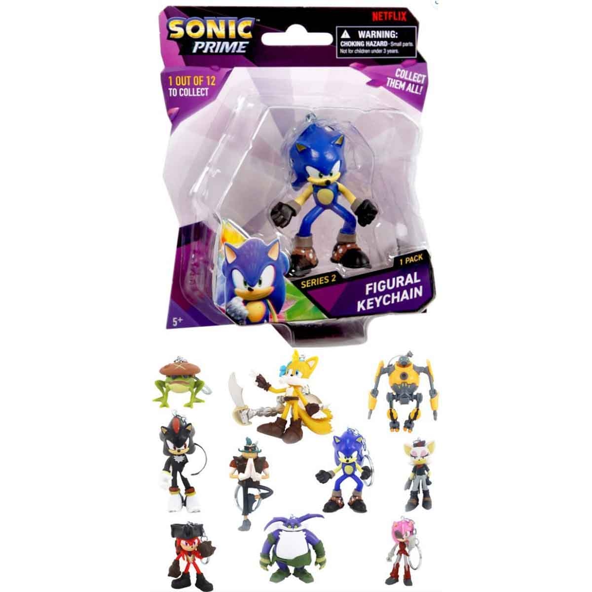 Sonic 2.5" Assorted Figure Key Chain Unisex, 5-7 Years