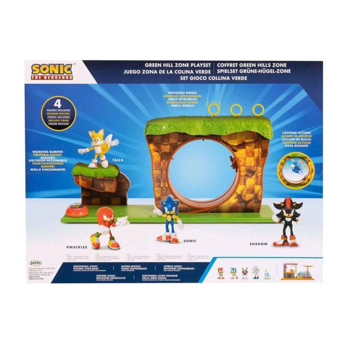 Sonic Hedgehog Green Hills Zone Exclusive Playset Unisex, 3-4 Years
