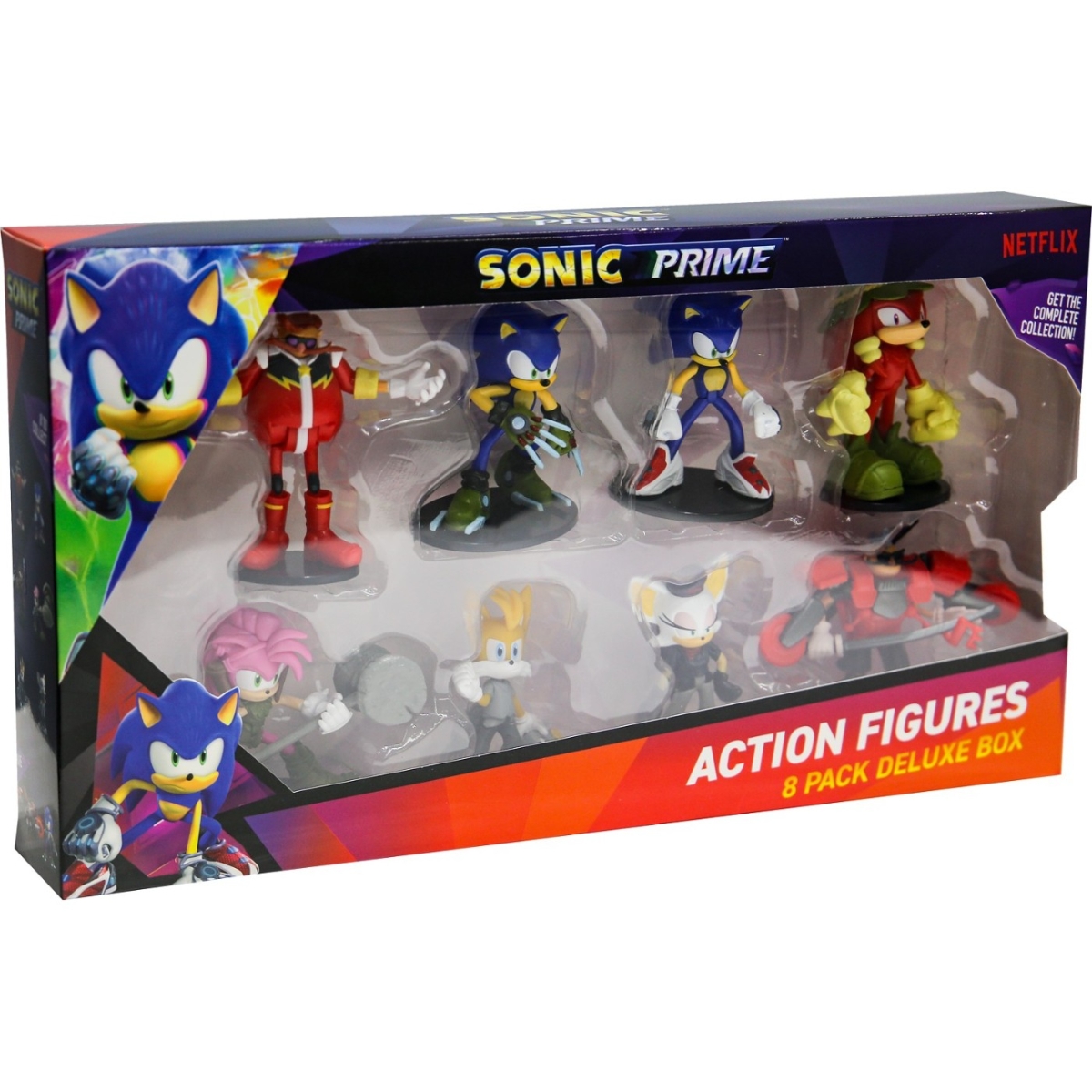 Sonic Prime Assorted Articulated Action Figures Unisex, 3-4 Years, Pack of 8