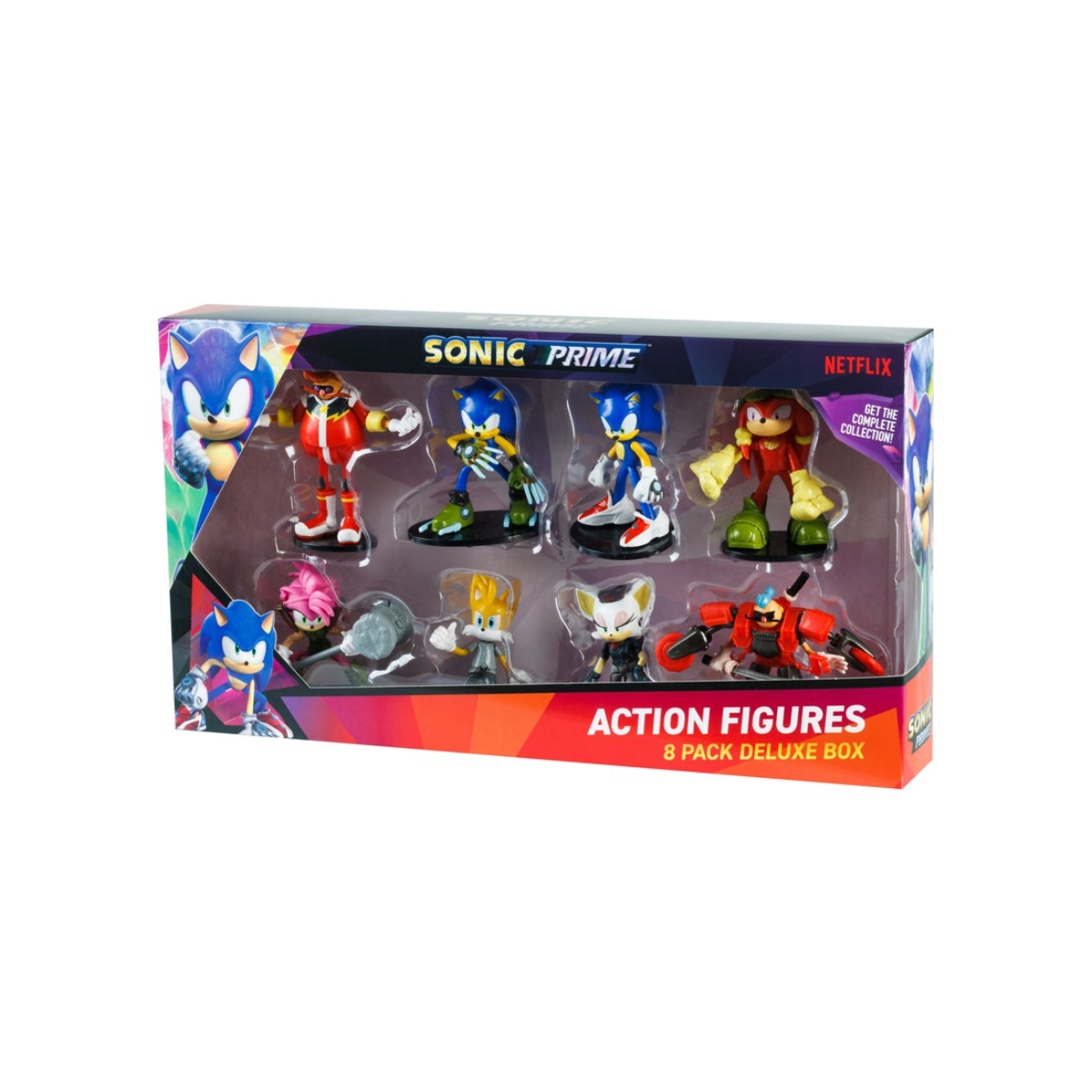 Sonic Prime Assorted Articulated Action Figures Unisex, 3-4 Years, Pack of 8