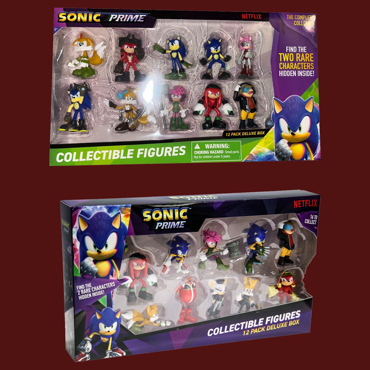 سونيك برايم مجموعة فيقرز أكشن فاخرة متنوعة للجنسين، 3-4 سنوات، مجموعة من 12