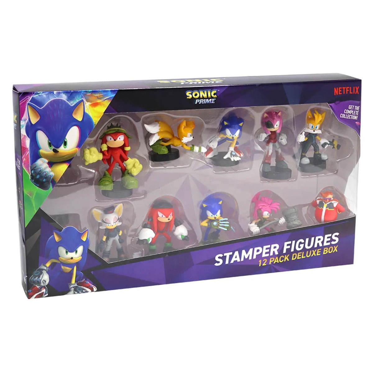 Sonic Prime Stamper Assorted Action Figures Unisex, 3-4 Years, Pack of 12
