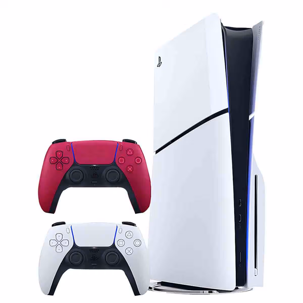 Sony PS5 Slim Disc Version with Additional Red Controller Bundle