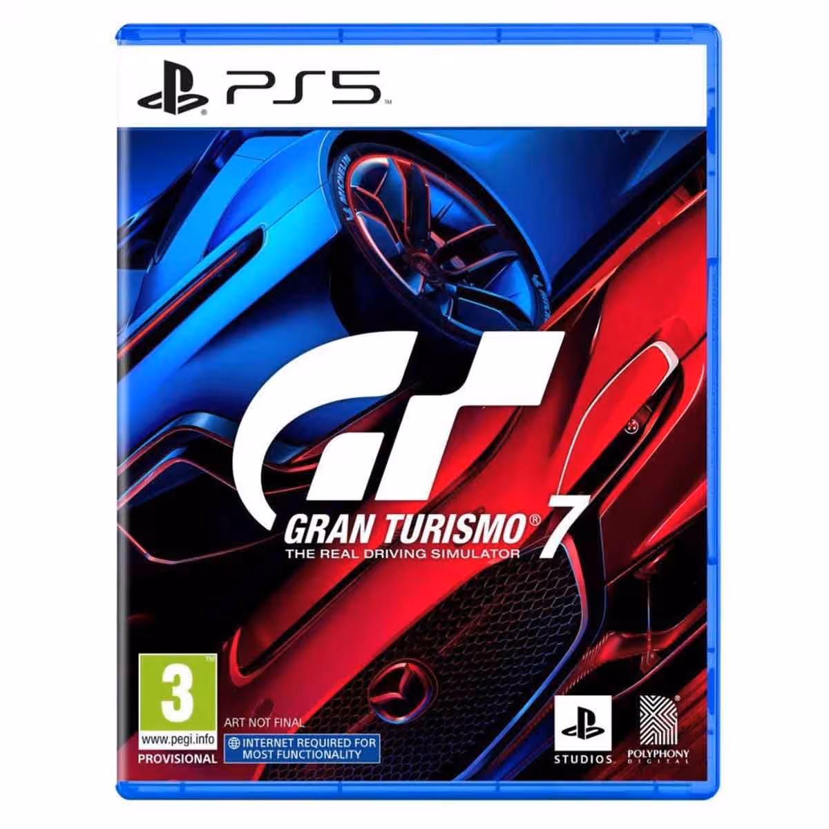 Sony PS5 Blu-Ray Disc (KSA Version) with White Controller + Gran Turismo 7 + Sega Sonic Racing + FC26 Bundle