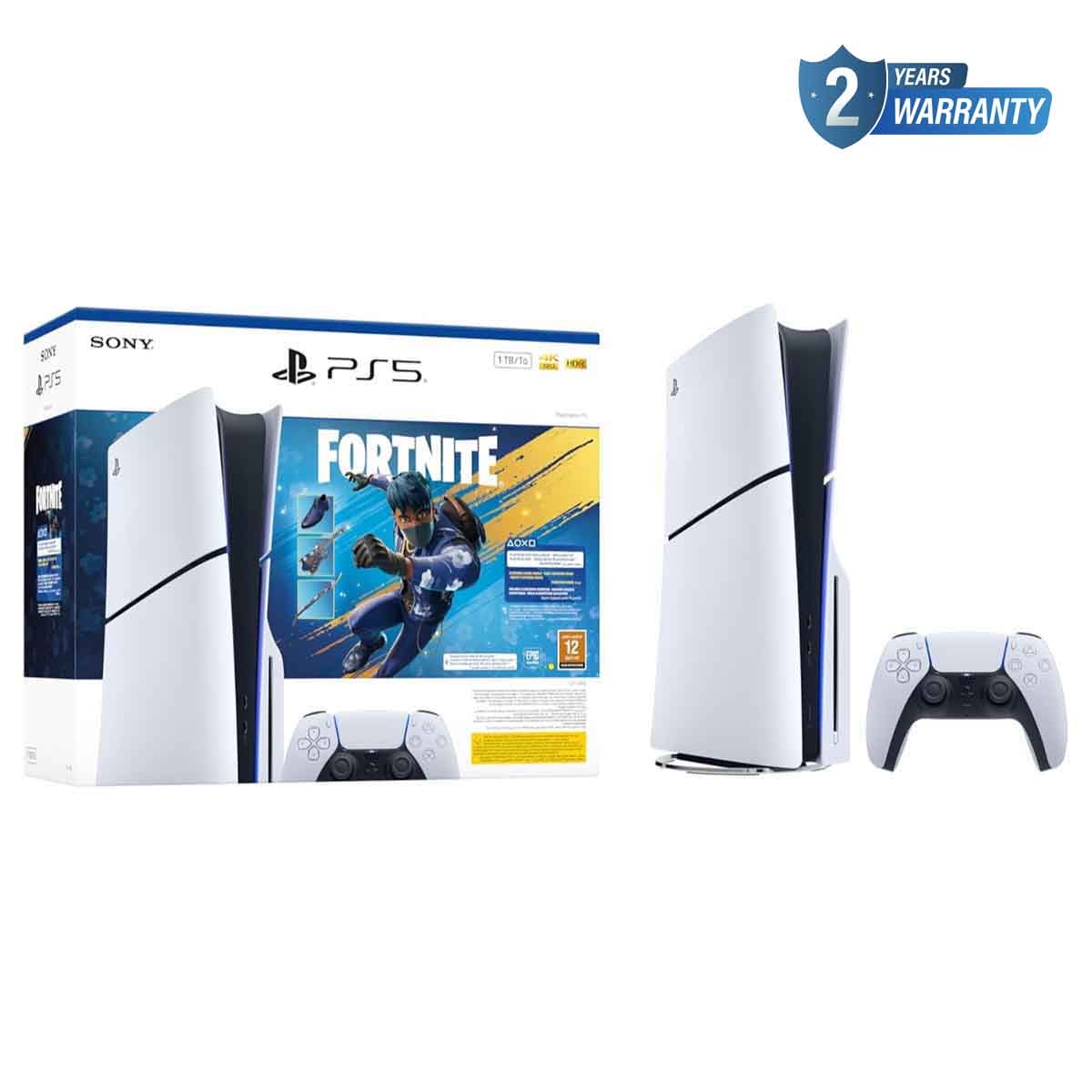 Sony PS5 Blu-ray Disc 1TB with Fortnite Flowering Chaos (KSA Version) Bundle