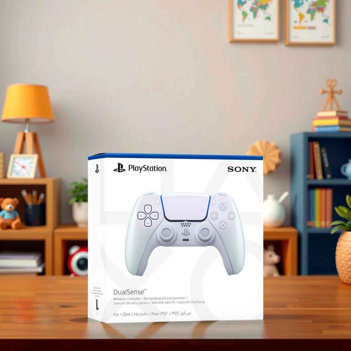 Sony PS5 KSA Version Digital Edition 1TB with DualSense (KSA Version) Chroma Pearl Controller Bundle