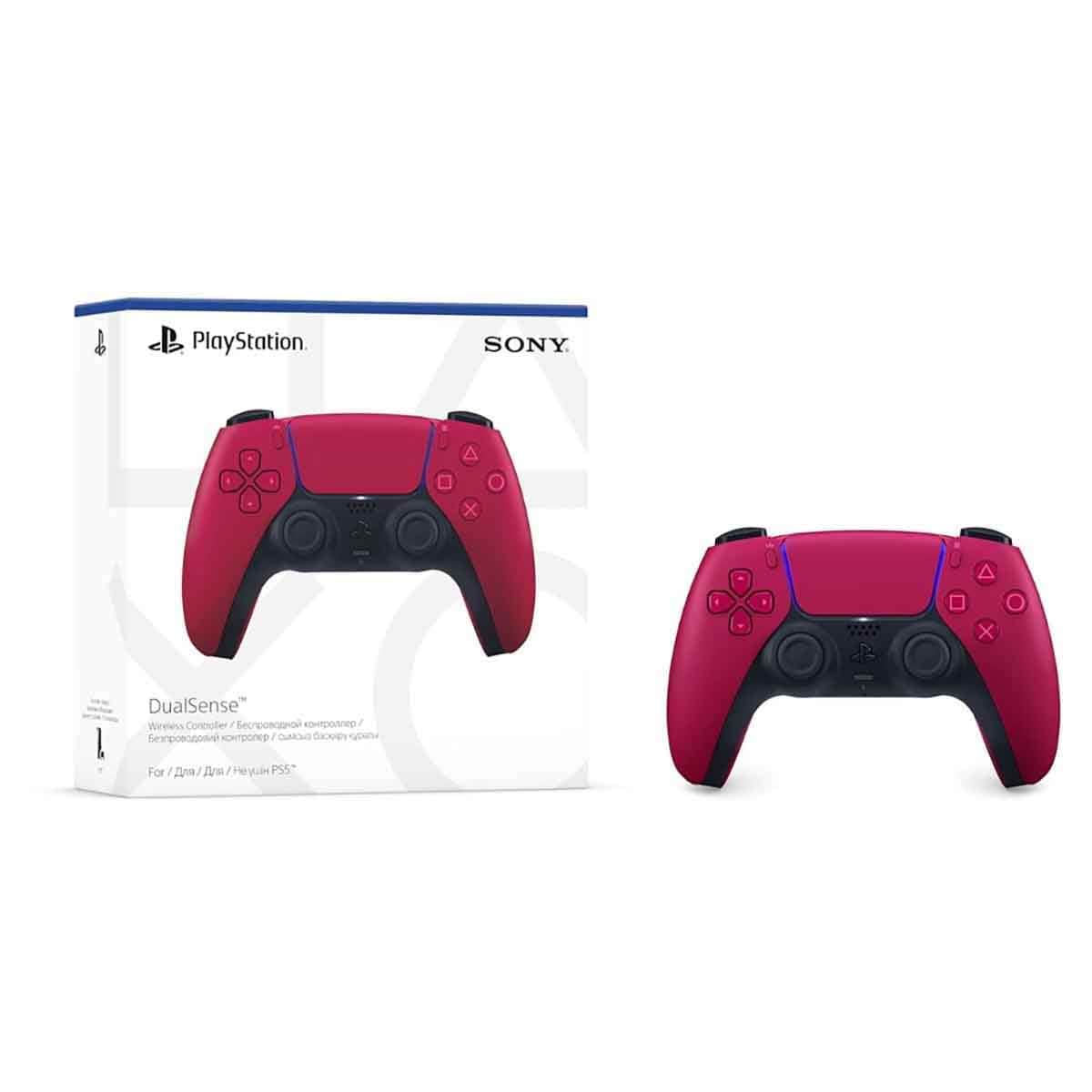 Sony PS5 KSA Version Digital Edition 1TB with DualSense Cosmic Red Wireless Controller Bundle