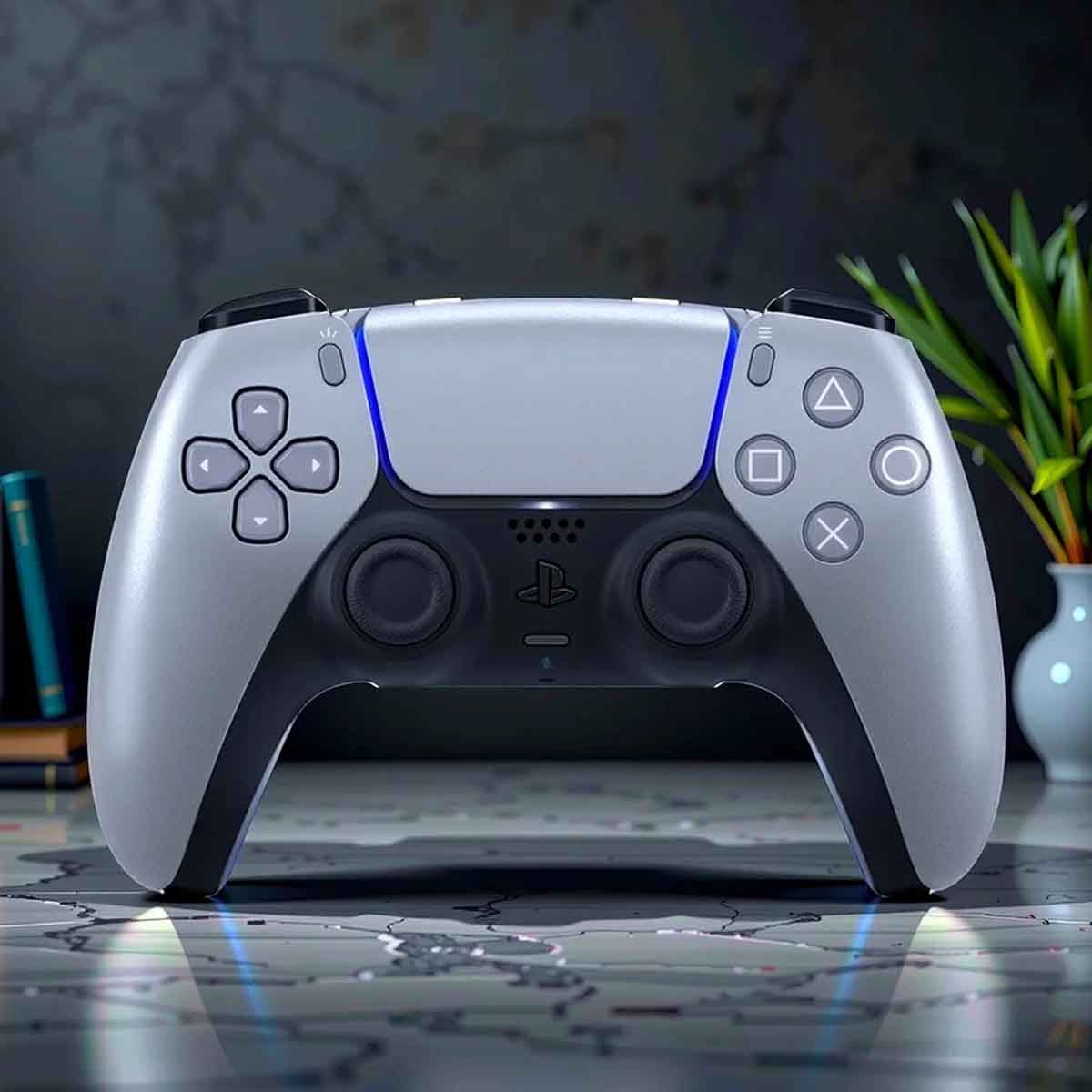 Sony PS5 KSA Version Digital Edition 1TB with DualSense Silver Wireless Controller Bundle