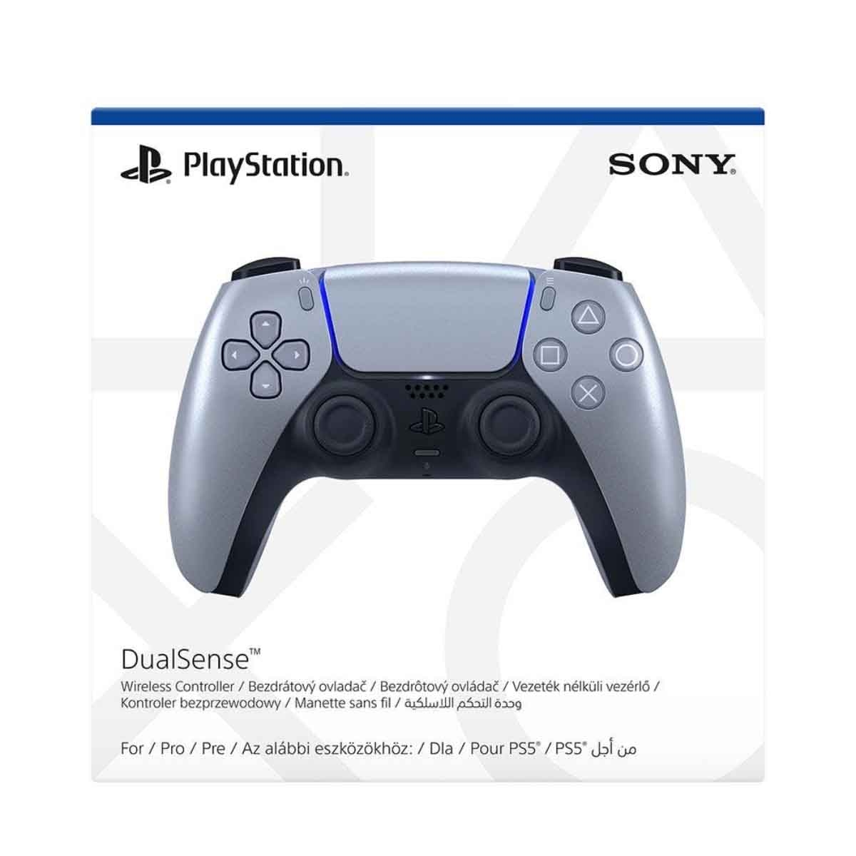 Sony PS5 KSA Version Digital Edition 1TB with DualSense Silver Wireless Controller Bundle