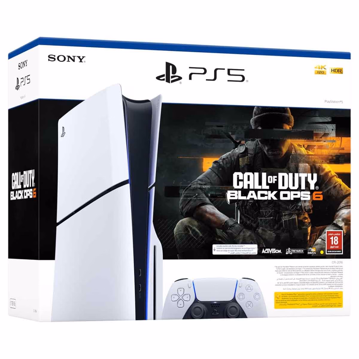 Sony PS5 Blu-ray Disc (KSA version) with Call of Duty Black Ops 6 Full Game Voucher Bundle