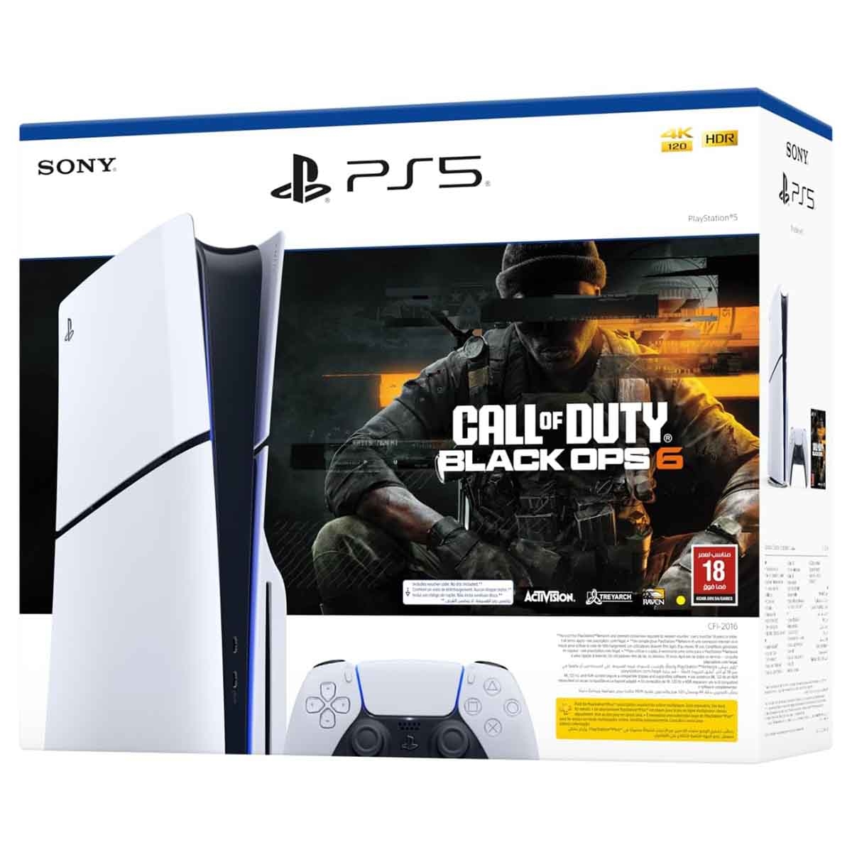 Sony PS5 Blu-ray Disc (KSA version) with Call of Duty Black Ops 6 Full Game Voucher Bundle