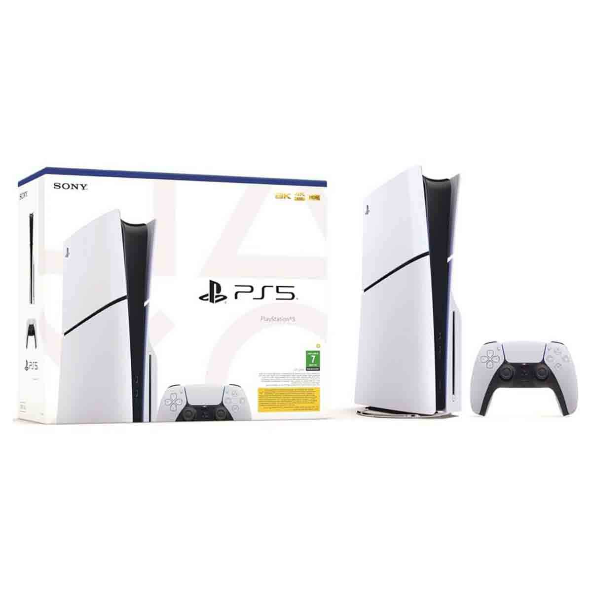 Sony PS5 Slim Disc with Additional Red Controller + FC 25 KSA Version Bundle