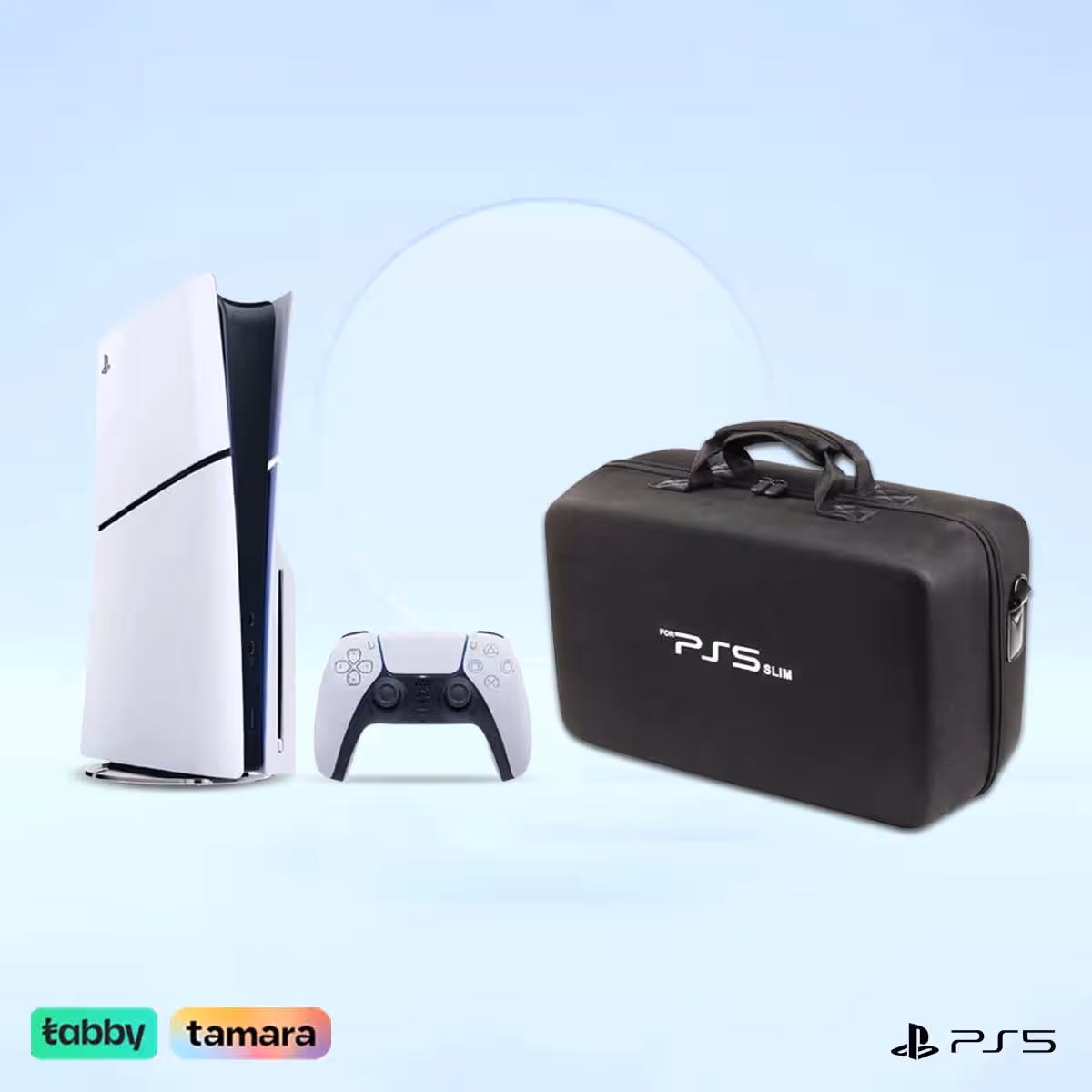 Sony PS5 Blu-Ray Disc 1TB Official KSA Version (New Model) & Travel Storage Bag Bundle