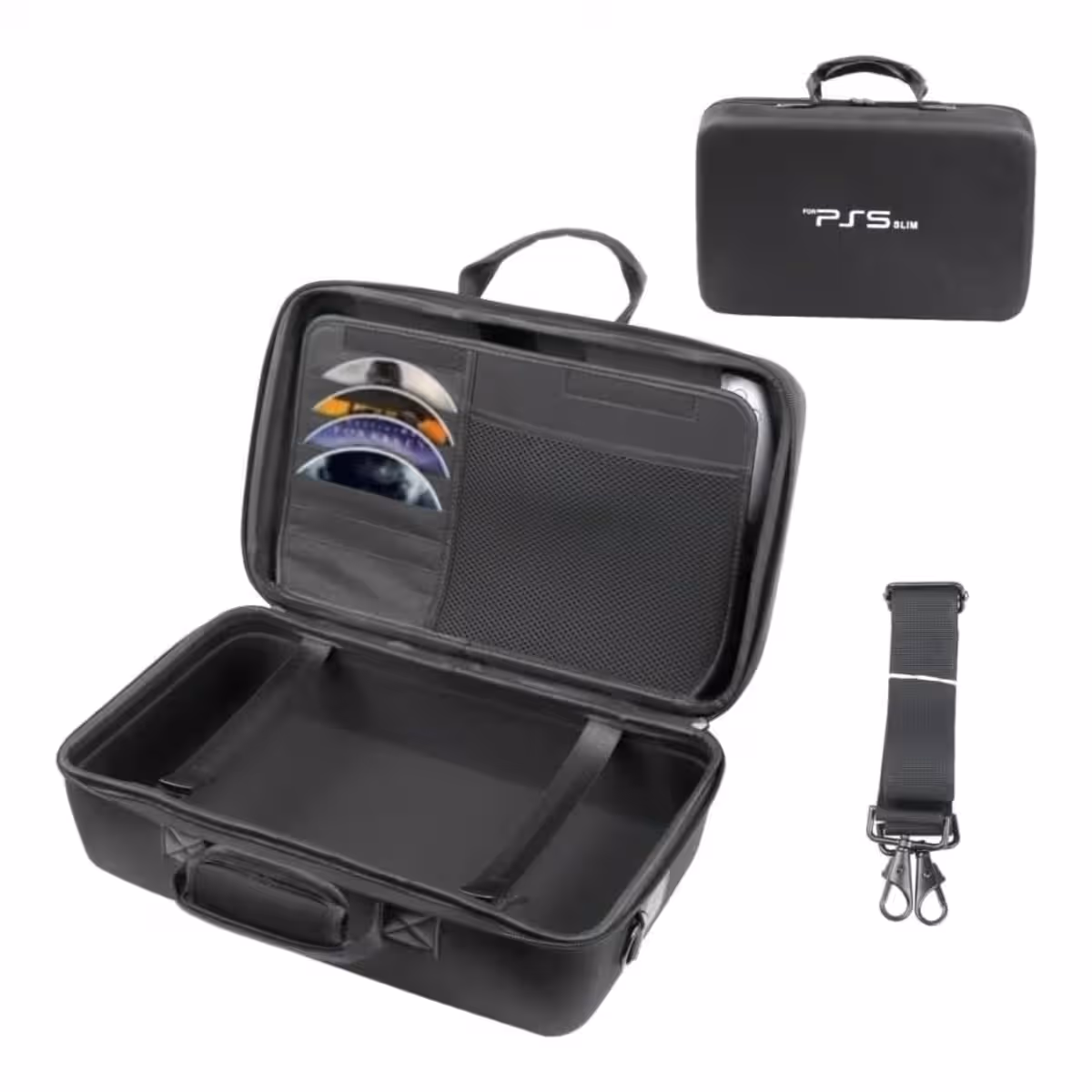 Sony PS5 Blu-Ray Disc 1TB - Official KSA Version + Western Digital 1TB NVMe SSD + Travel Storage Bag Bundle