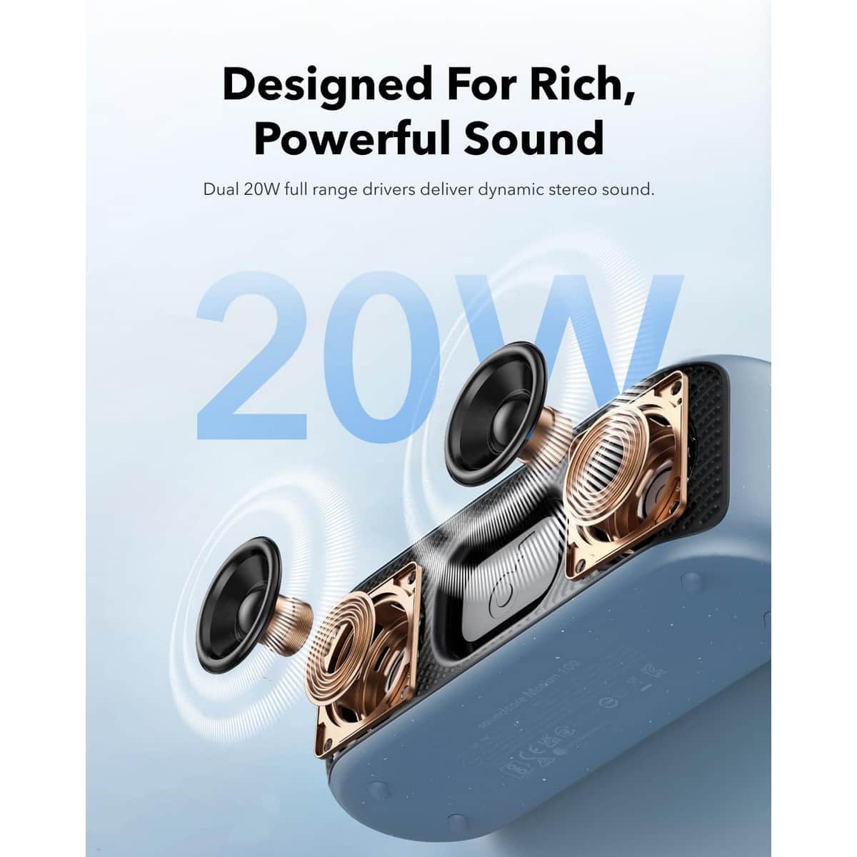 Soundcore Black Motion 100 Portable Wireless Bluetooth Speaker