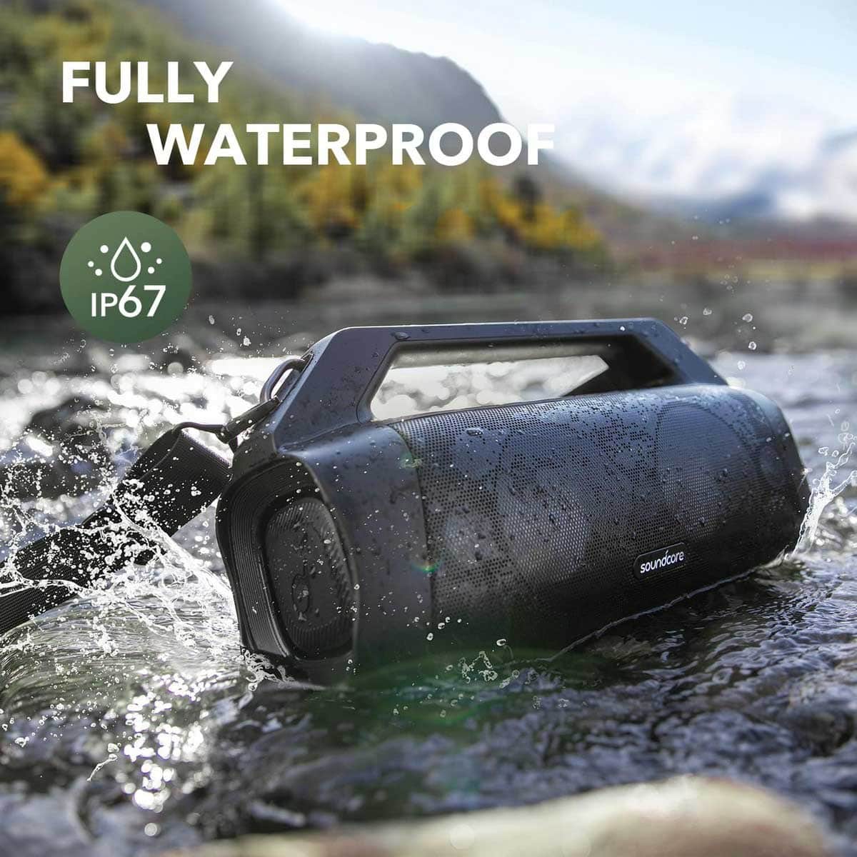 Soundcore Black Motion Boom+ Portable Wireless Bluetooth Speaker